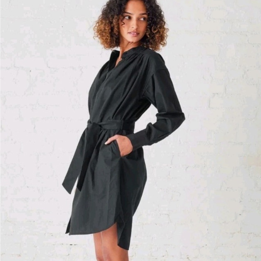 NWT Voyageur by MERSEA Aphrodite Black Shirt Dress- size: Medium